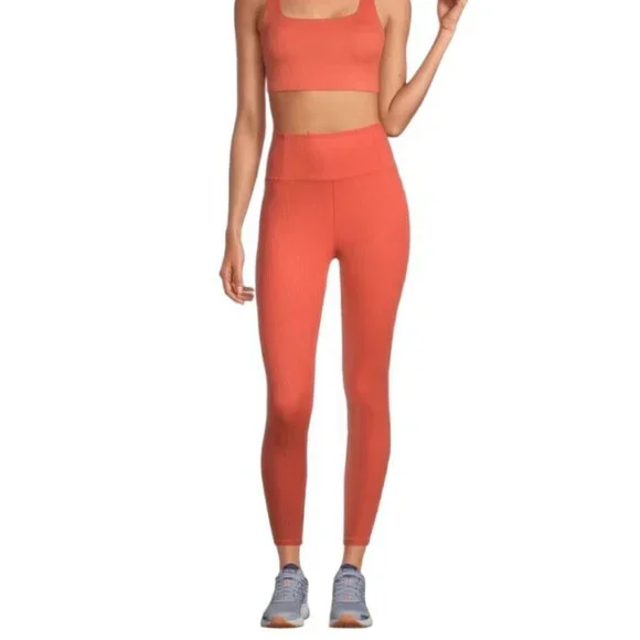 Girlfriend Collective Ribbed High Rise Crop Leggings  Size Large - Picture 2 of 8